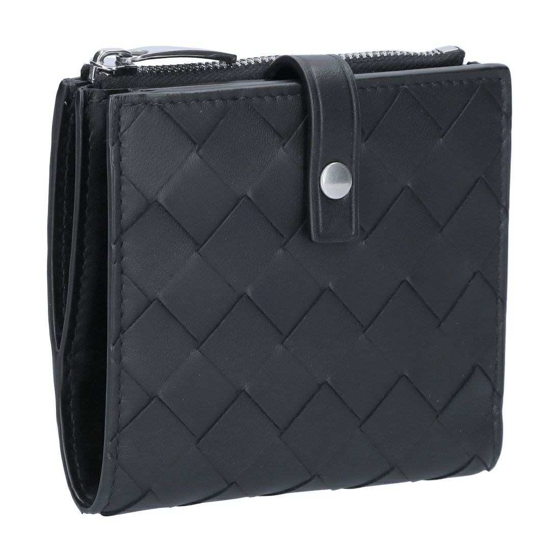 ボッテガヴェネタ 折財布 イントレチャート 600270 V3UH2 8803 ブラック BOTTEGA VENETA