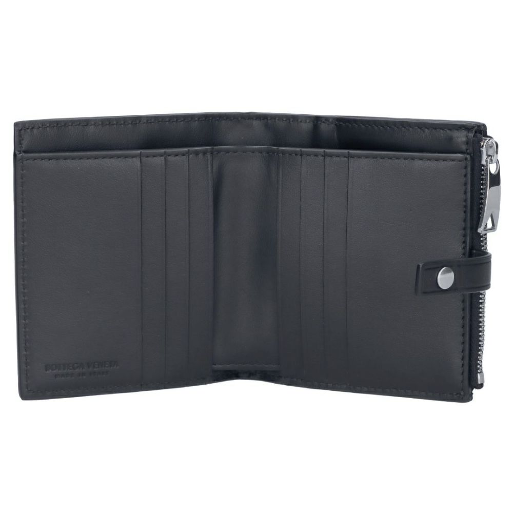 ボッテガヴェネタ 折財布 イントレチャート 600270 V3UH2 8803 ブラック BOTTEGA VENETA