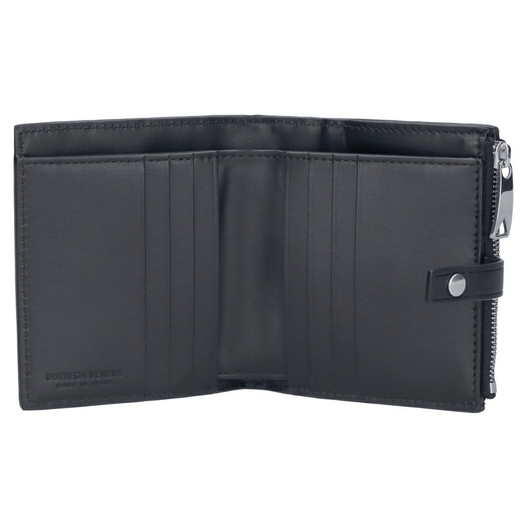 ボッテガヴェネタ 折財布 イントレチャート 600270 V3UH2 8803 ブラック BOTTEGA VENETA