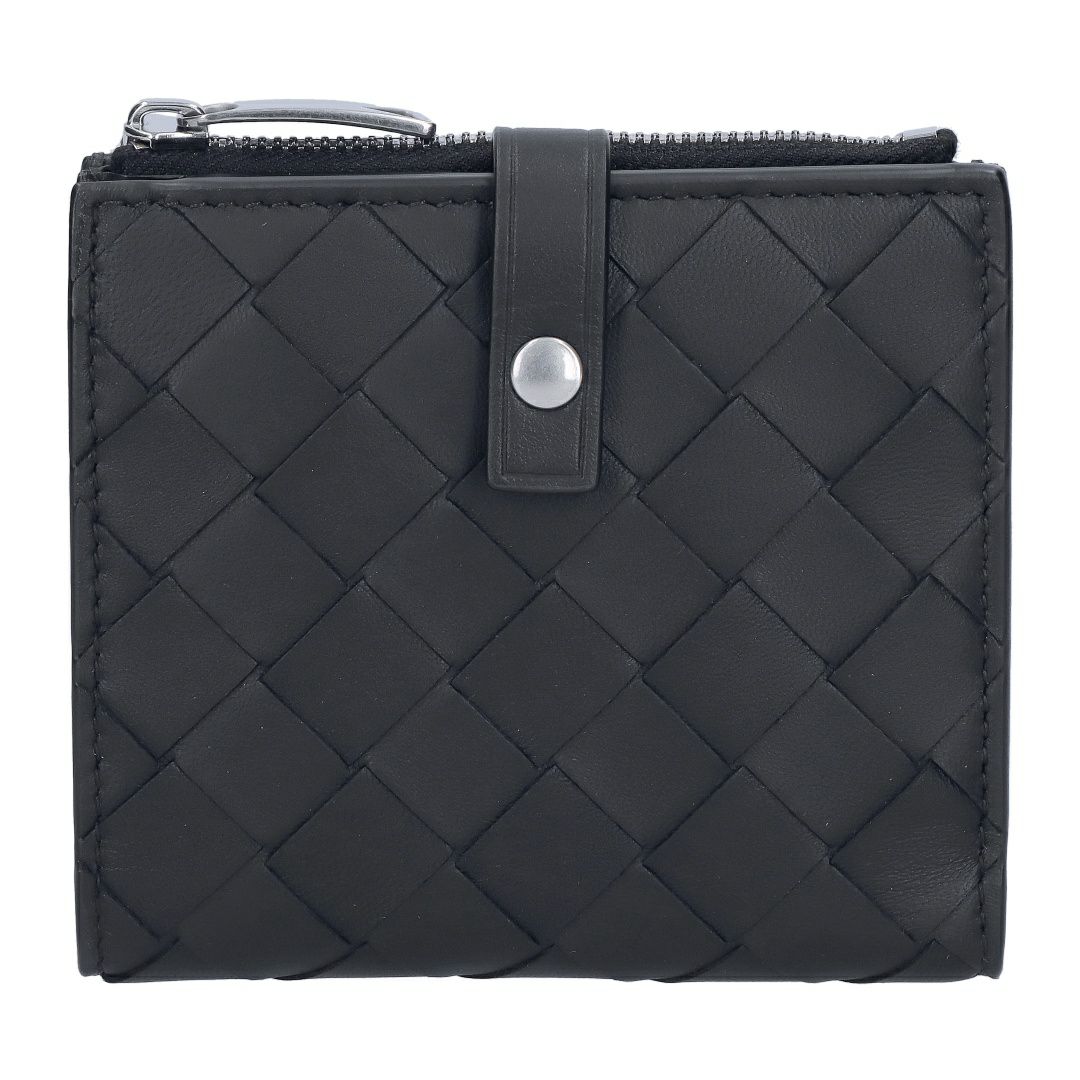 ボッテガヴェネタ 折財布 イントレチャート 600270 V3UH2 8803 ブラック BOTTEGA VENETA