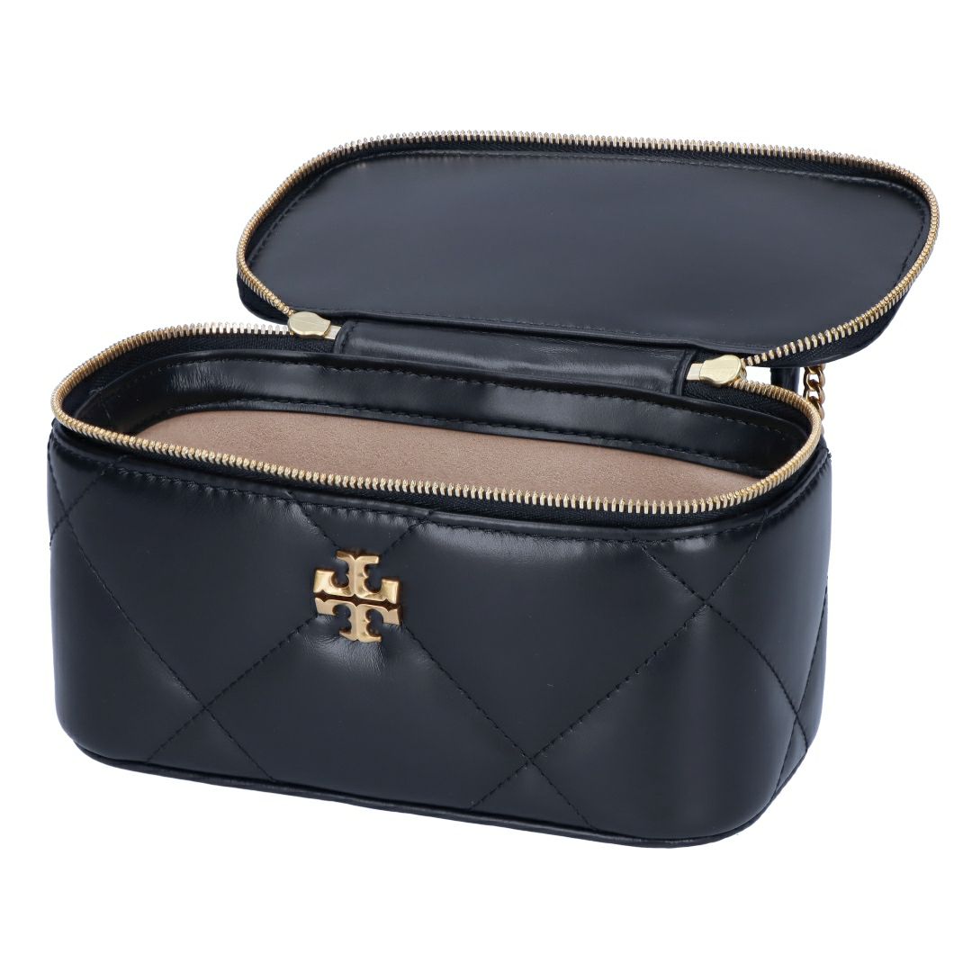 トリーバーチ TORY BURCH 2WAYバッグ KIRA DIAMOND QUILT VANITY CASE 164986 001 BLACK