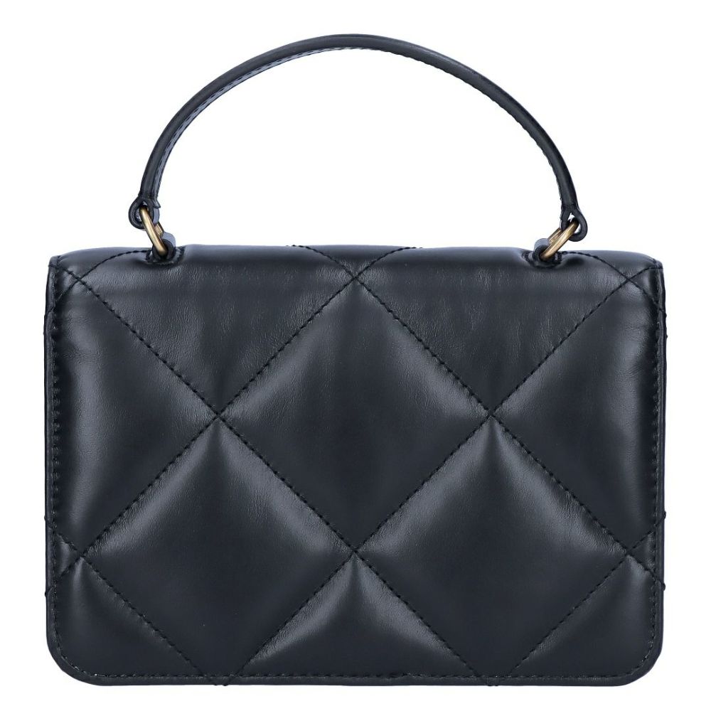 トリーバーチ TORY BURCH 長財布 チェーンウォレット ショルダーバッグ KIRA DIAMOND QUILT MINITOP HANDLE CHAIN WALEET 158326 001 BLACK