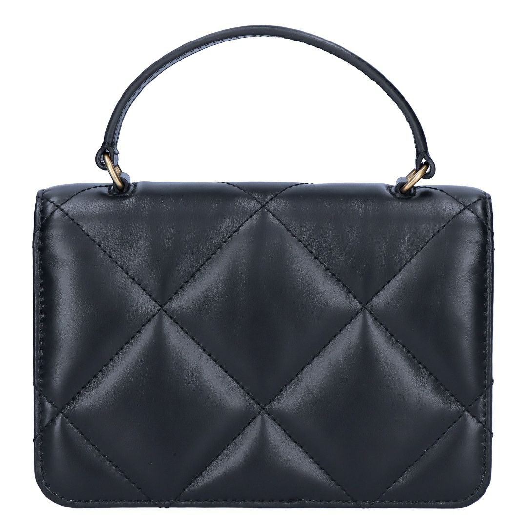 トリーバーチ TORY BURCH 長財布 チェーンウォレット ショルダーバッグ KIRA DIAMOND QUILT MINITOP HANDLE CHAIN WALEET 158326 001 BLACK
