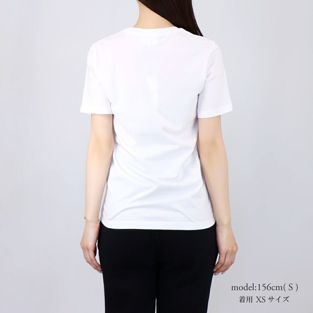 メゾンキツネ MAISON KITSUNE レディース 半袖 Tシャツ BABY FOX PATCH REGULAR TEE-SHIRT MW00110KJ0008