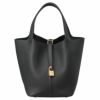 【予約会対象品】 エルメス HERMES ハンドバッグ ピコタンロックMM トリヨンクレマンス クロ GP 【お取り寄せ】