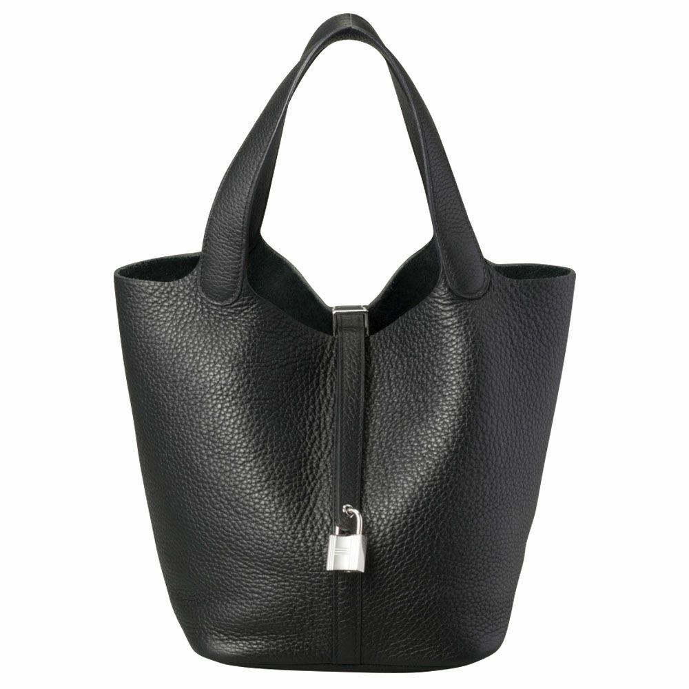 【予約会対象品】 エルメス HERMES ハンドバッグ ピコタンロックMM トリヨンクレマンス クロ SV 【お取り寄せ】