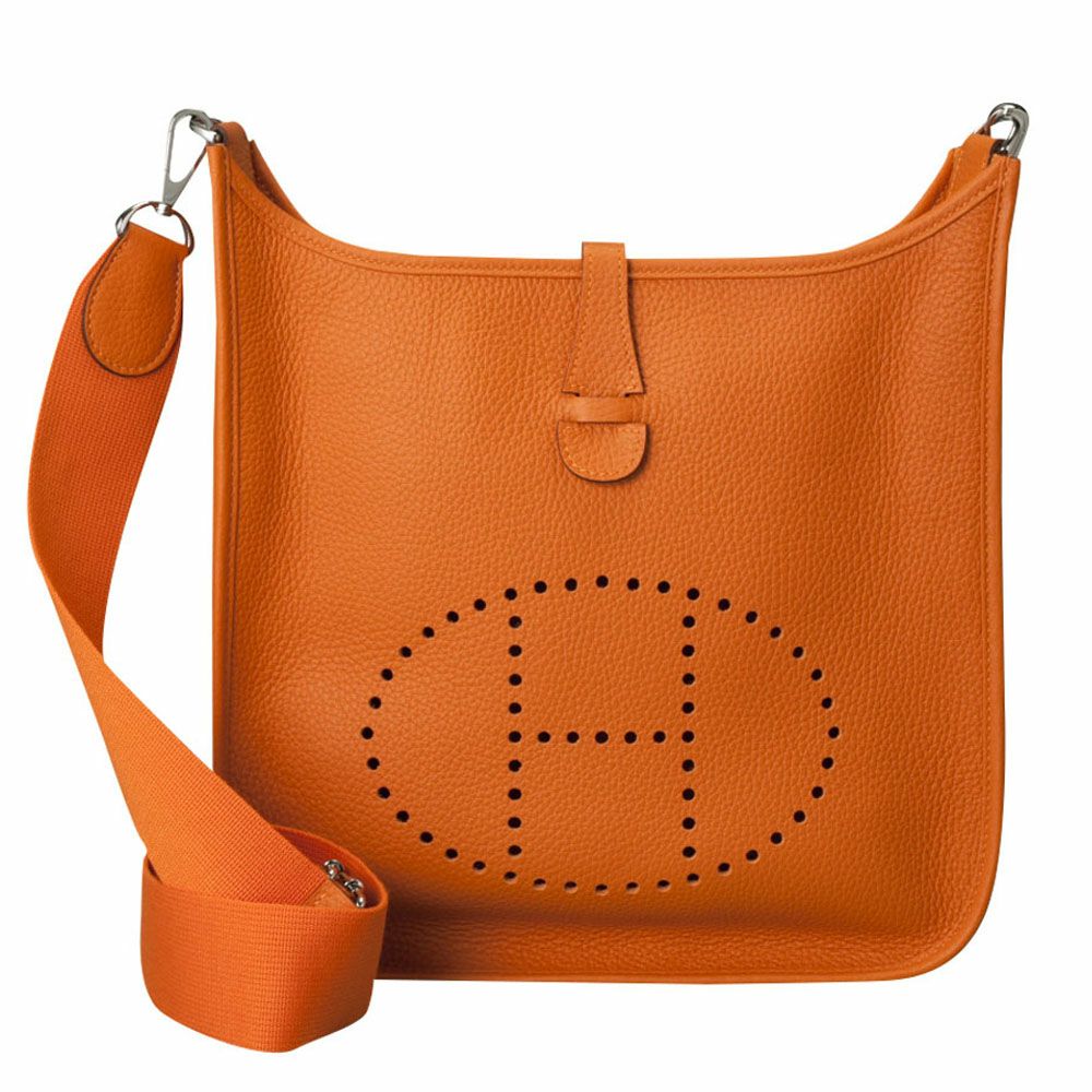 【予約会対象品】 エルメス HERMES ハンドバッグ エヴリン3 PM トリヨンクレマンス オレンジ SV 【お取り寄せ】