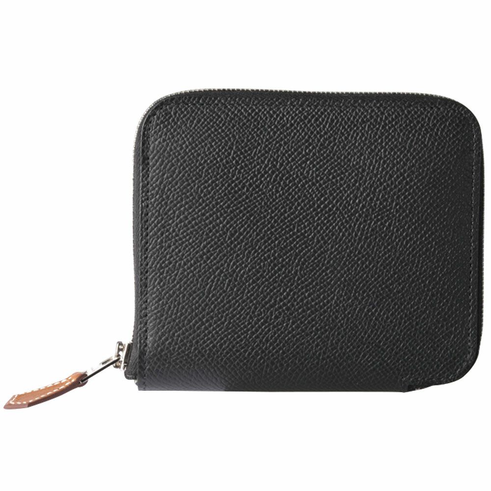 【予約会対象品】 エルメス HERMES 折財布 シルクイン コンパクト エプソン クロ/CASIS SV 【お取り寄せ】