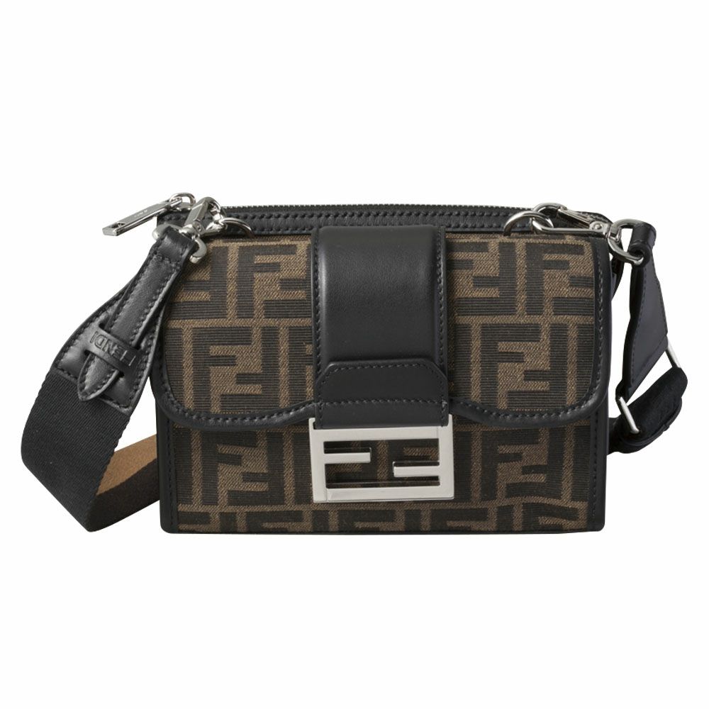 【予約会対象品】 フェンディ FENDI Ｍクロスボディバッグ ダブルバゲット 7VA649 ALWK-F0L3T ブラウン 【お取り寄せ】