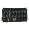 【予約会対象品】 ミュウミュウ MIUMIU ハンドバッグ アルカディ マテラッセレザー ミニバッグ 5BP086 AN88 C00 ブラック 【お取り寄せ】