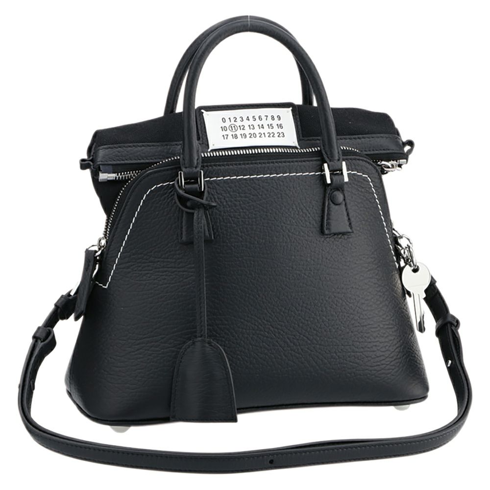 【予約会対象品】 メゾンマルジェラ MAISON MARGIELA ハンドバッグ 5AC ミニ S56WG0082 P4455 T8013 T8013 ブラック 【お取り寄せ】