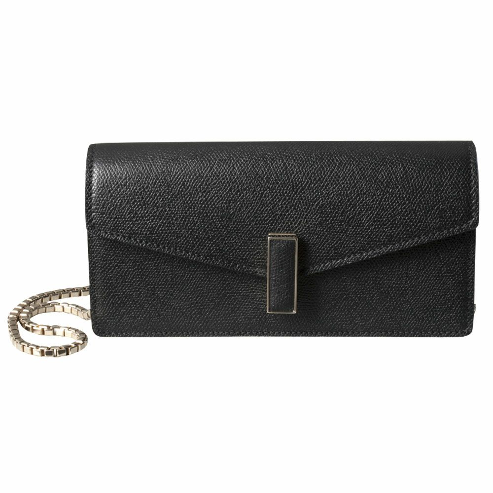 【予約会対象品】 ヴァレクストラ VALEXTRA ショルダーバッグ イジィデ クラッチ WBES0082028 LOC 99 NN ブラック 【お取り寄せ】
