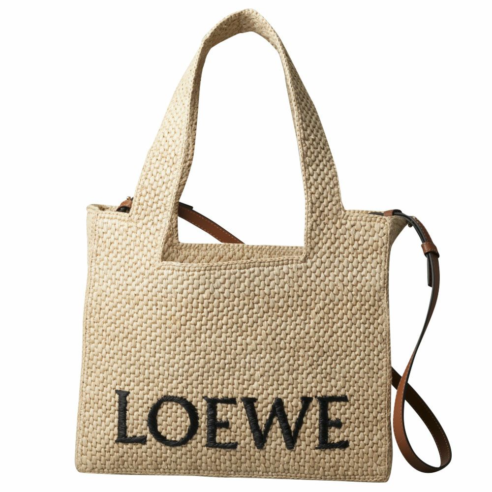 【予約会対象品】 ロエベ LOEWE かごバッグ ハンドバッグ ロエベフォント トート ミディアム（ラフィア） A685B61X05 ナチュラル 【お取り寄せ】