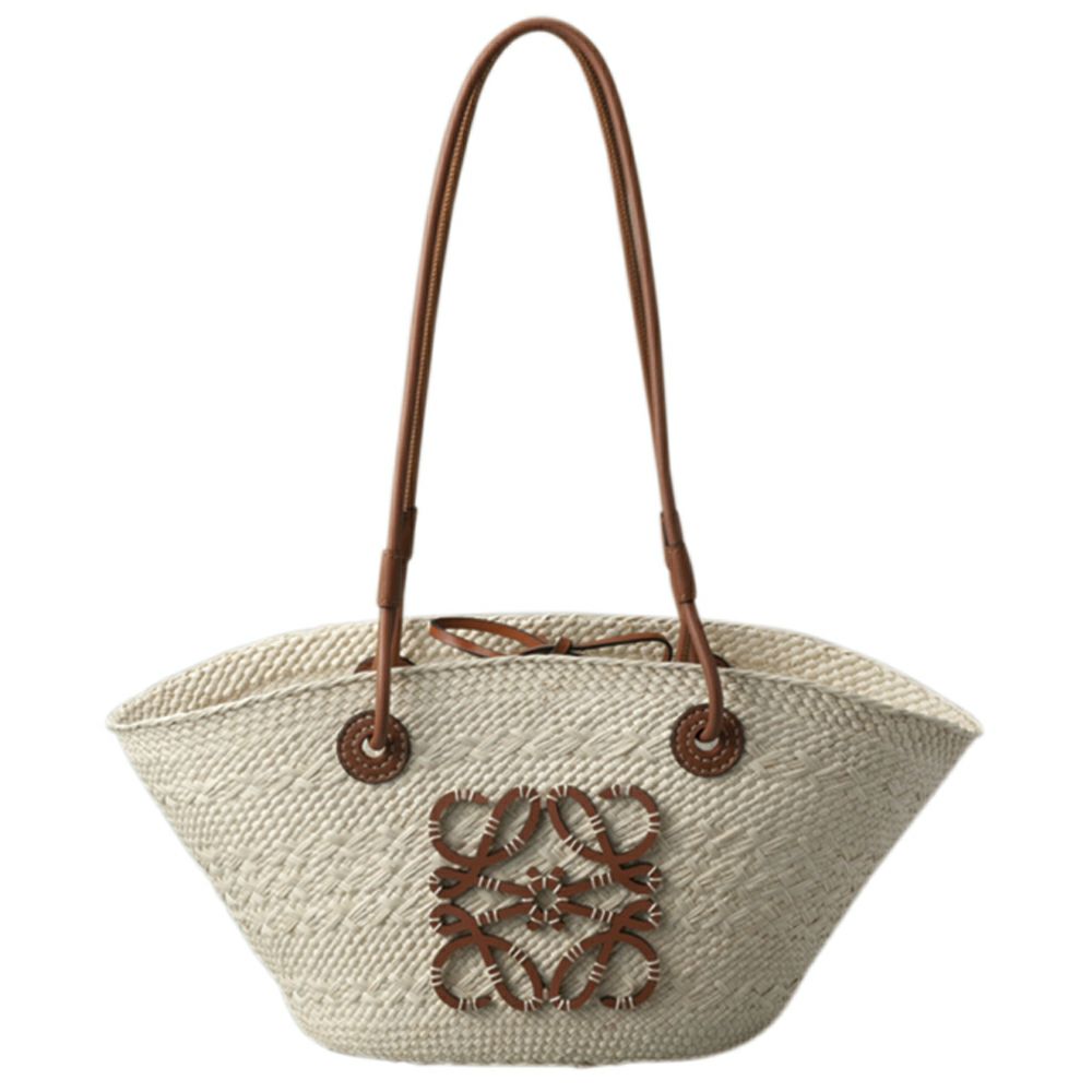 【予約会対象品】 ロエベ LOEWE かごバッグ トートバッグ アナグラム バスケットバッグ スモール （イラカヤシ＆カーフ） A223P65X01 ベージュ 【お取り寄せ】