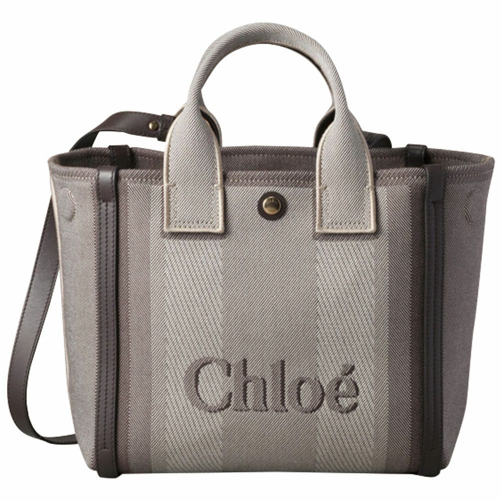 【予約会対象品】 クロエ CHLOE ショルダーバッグ キャンバス製Chloe Carryスモールトートバッグ CHC25SS911O6524X ブラウン 【お取り寄せ】