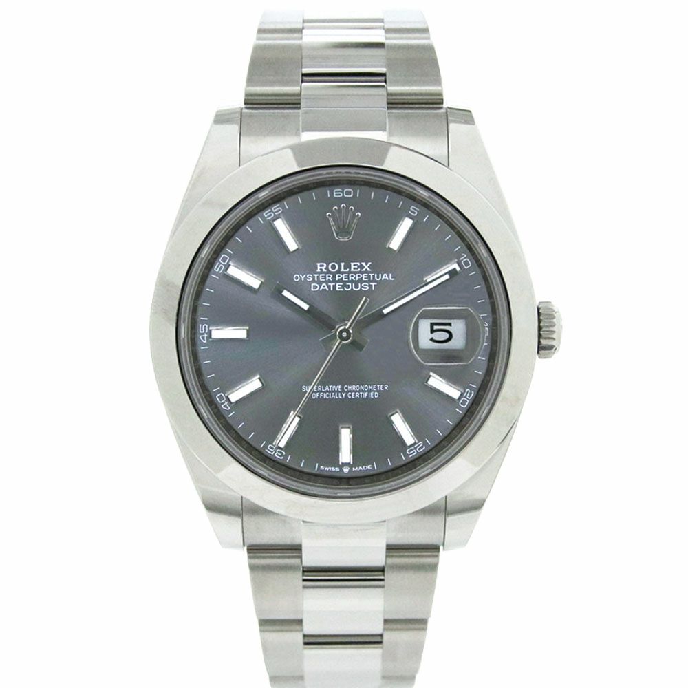 【予約会対象品】 ロレックス ROLEX 腕時計 メンズウォッチ デイトジャスト41 126300 グレー 【お取り寄せ】