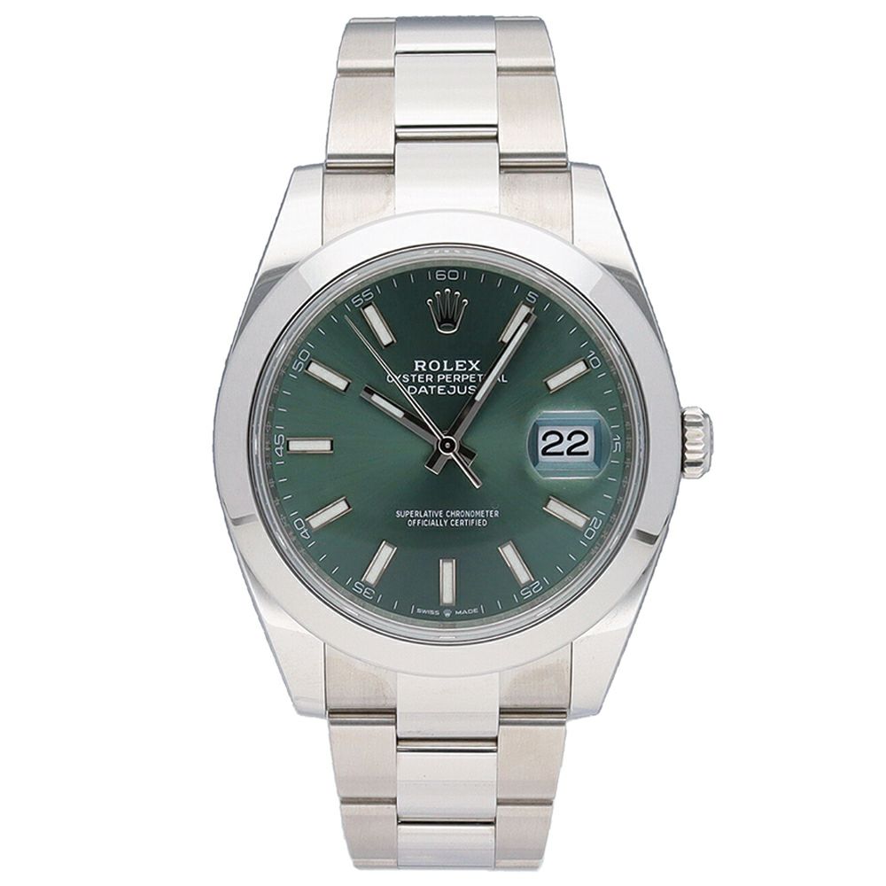 【予約会対象品】 ロレックス ROLEX 腕時計 メンズウォッチ デイトジャスト41 126300 グリーン 【お取り寄せ】