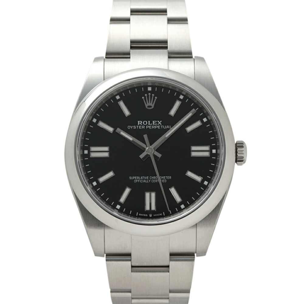 【予約会対象品】 ロレックス ROLEX 腕時計 メンズウォッチ オイスターパーペチュアル41 124300 ブラック 【お取り寄せ】