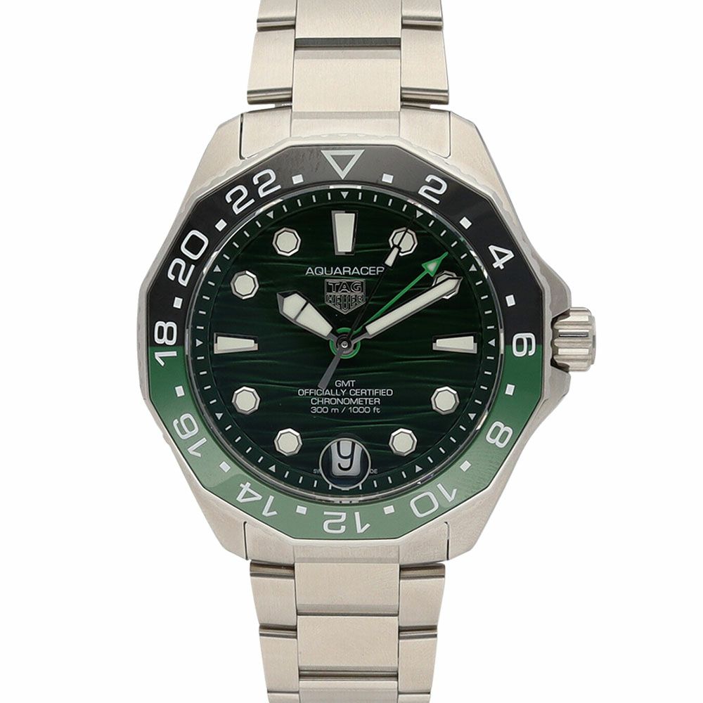 【予約会対象品】 タグホイヤー TAG HEUER 腕時計 メンズウォッチ アクアレーサー プロフェッショナル300GMT WBP5115.BA0013 グリーン 【お取り寄せ】
