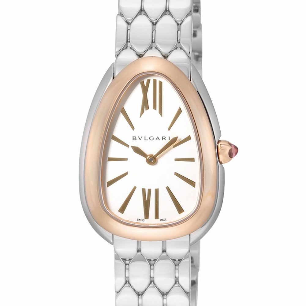 【予約会対象品】 ブルガリ BVLGARI 腕時計 レディースウォッチ セルペンティ SP33WSPG ホワイト 【お取り寄せ】