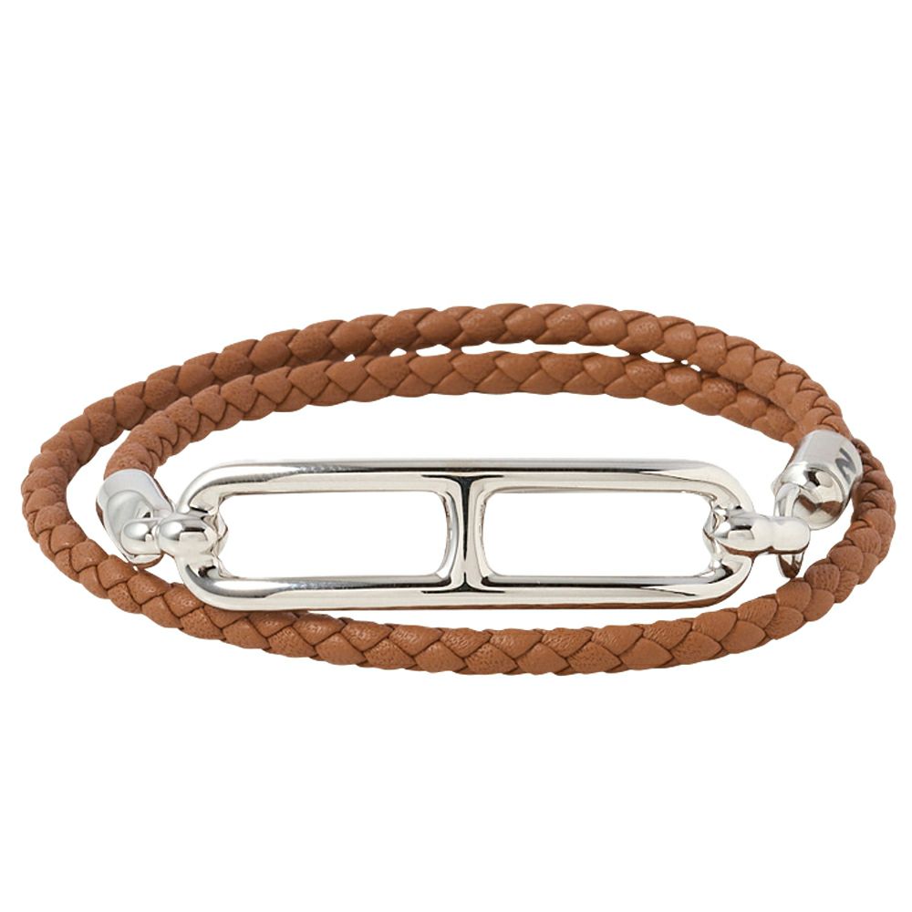 【予約会対象品】 エルメス HERMES ブレスレット ルリ ドゥブルトゥール H071727FP ブラウン 【お取り寄せ】