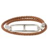 【予約会対象品】 エルメス HERMES ブレスレット ルリ ドゥブルトゥール H071727FP ブラウン 【お取り寄せ】