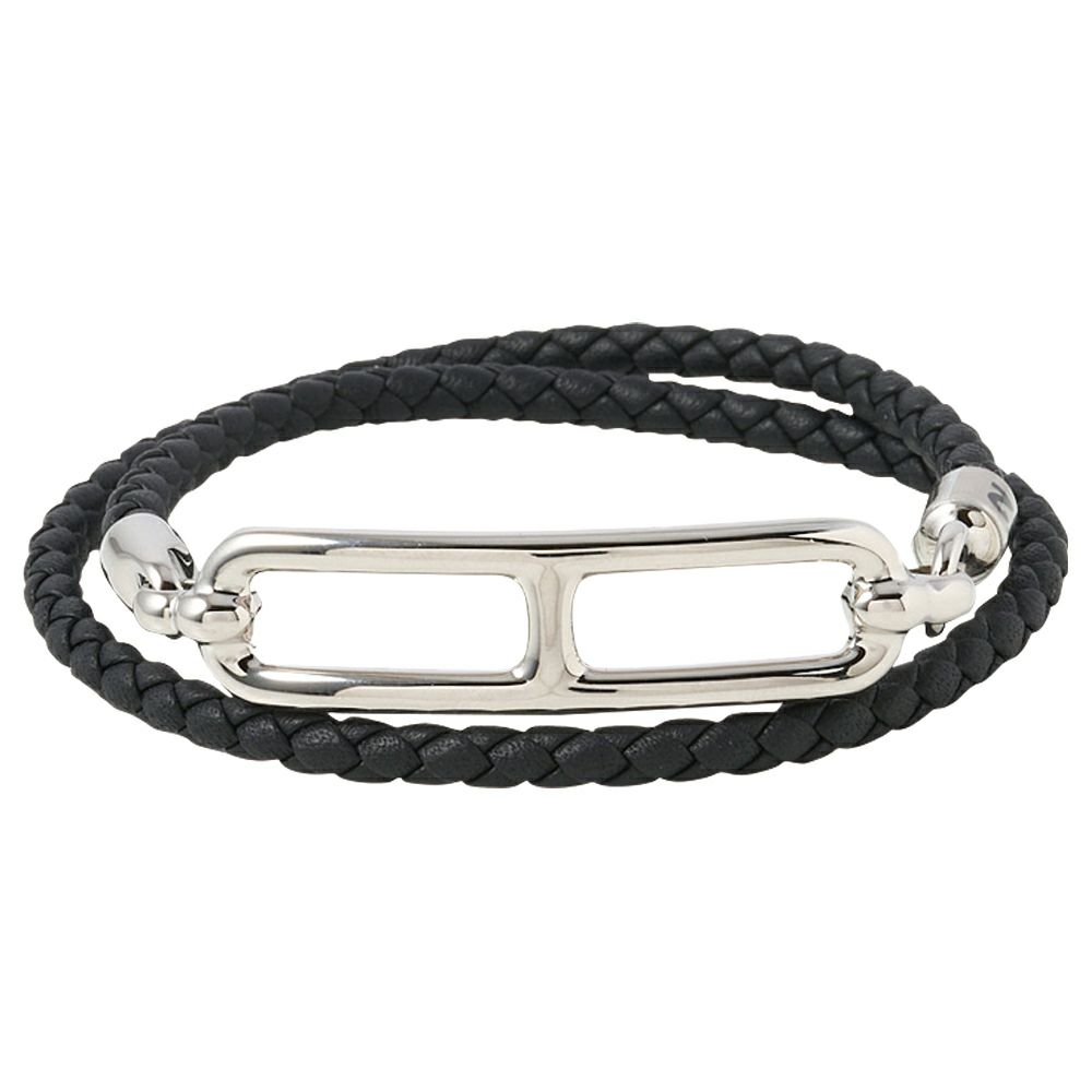 【予約会対象品】 エルメス HERMES ブレスレット ルリ ドゥブルトゥール H071727FP ブラック 【お取り寄せ】