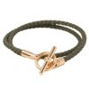 【予約会対象品】 エルメス HERMES ブレスレット グレナン ドゥブルトゥール H071689FO カーキグリーン 【お取り寄せ】