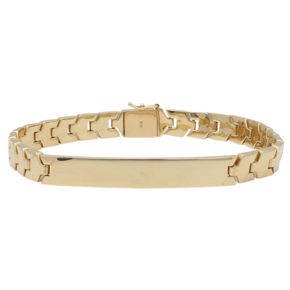 【予約会対象品】 ジュエリー JEWELRY タグブレスレット 地金 ゴールド K18イエローゴールド ブレスレット 【お取り寄せ】