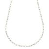 【予約会対象品】 ジュエリー JEWELRY 中空ネックレス 地金 シルバー プラチナ ペーパークリップ中空ネックレス 【お取り寄せ】