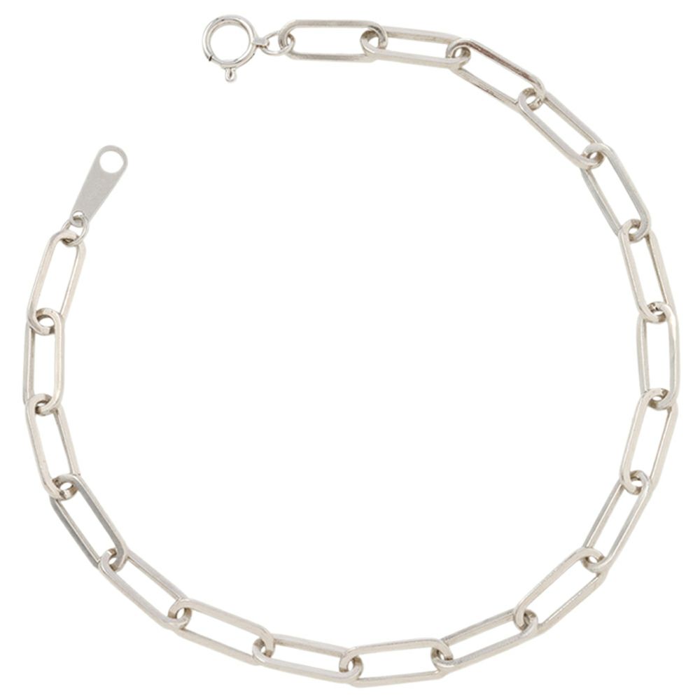 【予約会対象品】 ジュエリー JEWELRY 中空ブレスレット 地金 シルバー プラチナ ペーパークリップ中空ブレスレット 【お取り寄せ】