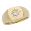 【予約会対象品】 ジュエリー JEWELRY メンズ印台リング ダイヤモンド ゴールド K18イエローゴールド/ダイヤモンド 印台リング 【お取り寄せ】