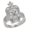 【予約会対象品】 ジュエリー JEWELRY スカルリング ダイヤモンド シルバー K18ホワイトゴールド/ダイヤモンド スカルリング 【お取り寄せ】