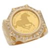 【予約会対象品】 ジュエリー JEWELRY メンズコインリング ダイヤモンド ゴールド K24/K18イエローゴールド/ダイヤモンド コインリング 【お取り寄せ】