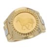 【予約会対象品】 ジュエリー JEWELRY メンズコインリング ダイヤモンド ゴールド K24/K18イエローゴールド/プラチナ コインリング 【お取り寄せ】