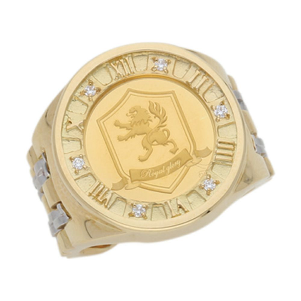 【予約会対象品】 ジュエリー JEWELRY メンズコインリング ダイヤモンド ゴールド K24/K18イエローゴールド/プラチナ/ダイヤモンド リング 【お取り寄せ】