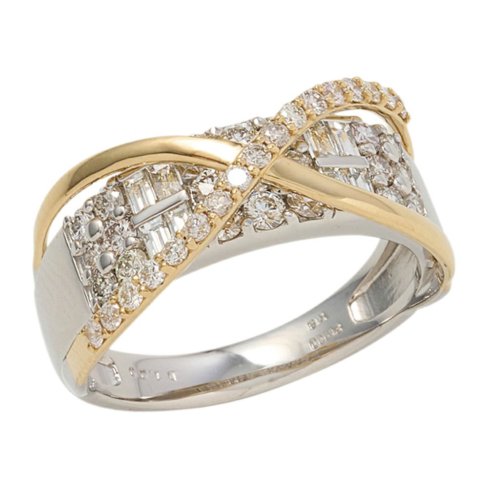 【予約会対象品】 ジュエリー JEWELRY コンビカラーリング ダイヤモンド マルチカラー プラチナ/K18イエローゴールド リング 【お取り寄せ】