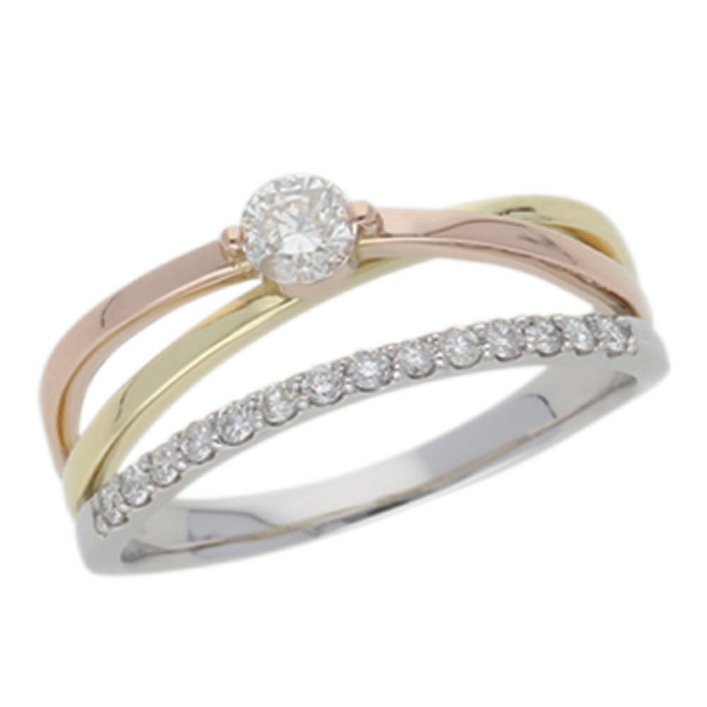 【予約会対象品】 ジュエリー JEWELRY コンビカラーリング ダイヤモンド マルチカラー プラチナ/K18イエロー/ピンクゴールド リング 【お取り寄せ】