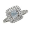【予約会対象品】 ハイジュエリー HIGH　JEWELRY 希少リング カラーダイヤモンド 透明 ブルーダイヤモンド リング 【お取り寄せ】