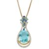 【予約会対象品】 ハイジュエリー HIGH　JEWELRY 希少ネックレス パライバトルマリン ブルー K18イエローゴールド/パライバトルマリン 【お取り寄せ】