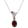 【予約会対象品】 ジュエリー JEWELRY 1月誕生石ネックレス ガーネット シルバー プラチナ/ガーネット ネックレス 【お取り寄せ】