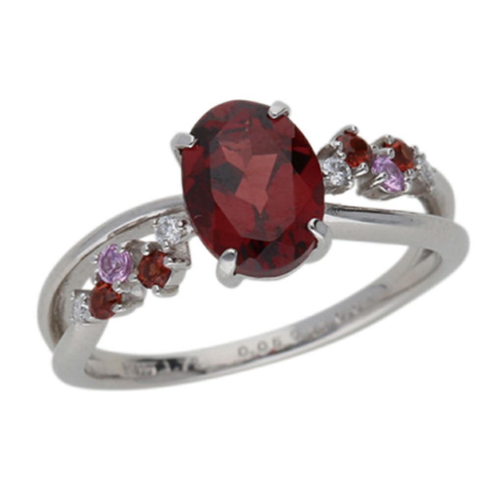 【予約会対象品】 ジュエリー JEWELRY 1月誕生石リング ガーネット シルバー プラチナ/ガーネット リング 【お取り寄せ】