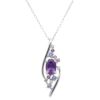 【予約会対象品】 ジュエリー JEWELRY 2月誕生石ネックレス アメジスト シルバー プラチナ/アメシスト ネックレス 【お取り寄せ】