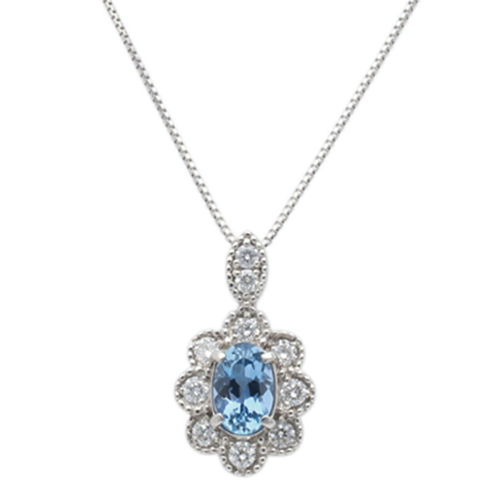 【予約会対象品】 ジュエリー JEWELRY 3月誕生石ネックレス アクアマリン シルバー プラチナ/アクアマリン ネックレス 【お取り寄せ】