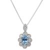 【予約会対象品】 ジュエリー JEWELRY 3月誕生石ネックレス アクアマリン シルバー プラチナ/アクアマリン ネックレス 【お取り寄せ】
