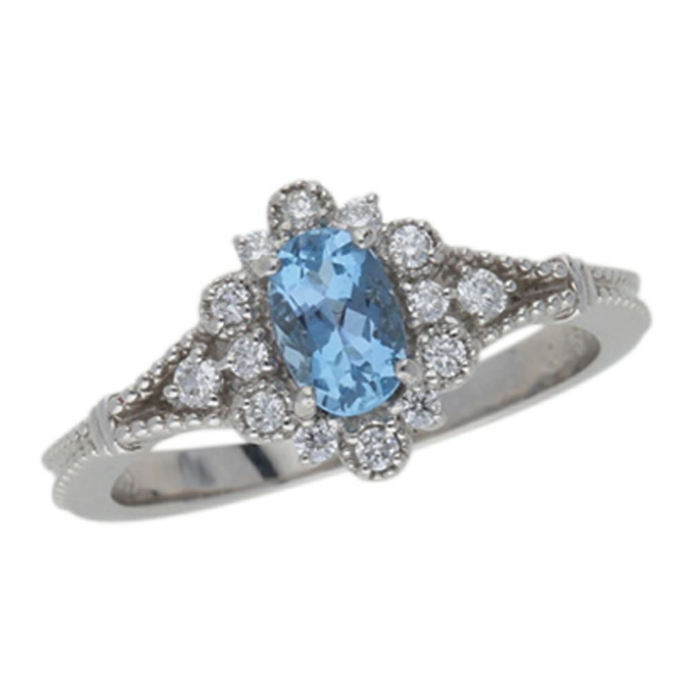 【予約会対象品】 ジュエリー JEWELRY 3月誕生石リング アクアマリン シルバー プラチナ/アクアマリン リング 【お取り寄せ】