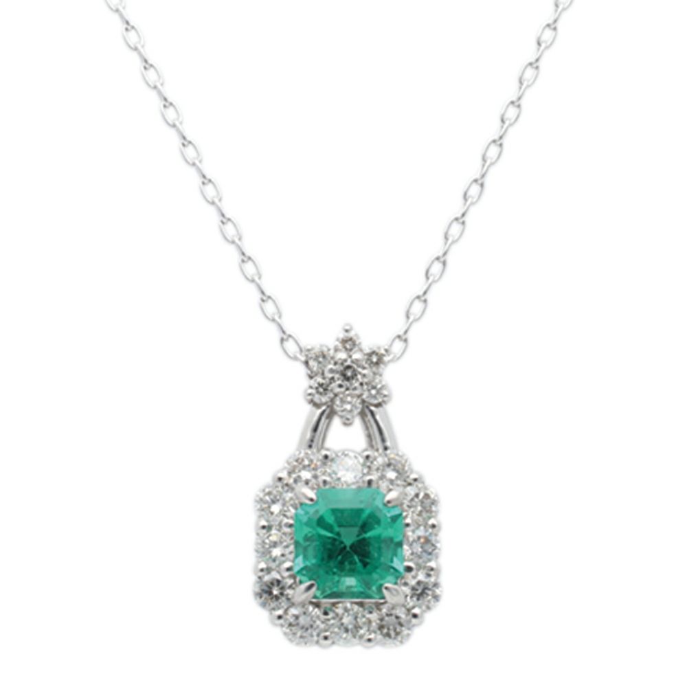 【予約会対象品】 ジュエリー JEWELRY 5月誕生石ネックレス エメラルド シルバー プラチナ/エメラルド ネックレス 【お取り寄せ】