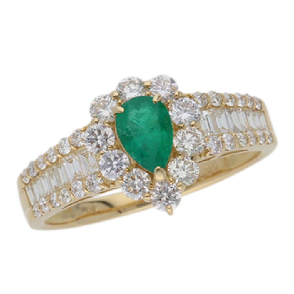 【予約会対象品】 ジュエリー JEWELRY 5月誕生石リング エメラルド ゴールド K18イエローゴールド/エメラルド リング 【お取り寄せ】