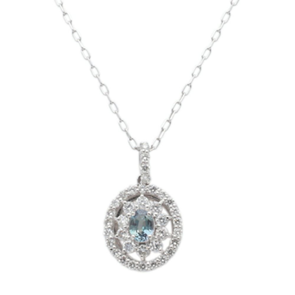 【予約会対象品】 ジュエリー JEWELRY 6月誕生石ネックレス アレキサンドライト シルバー プラチナ/アレキサンドライト ネックレス 【お取り寄せ】