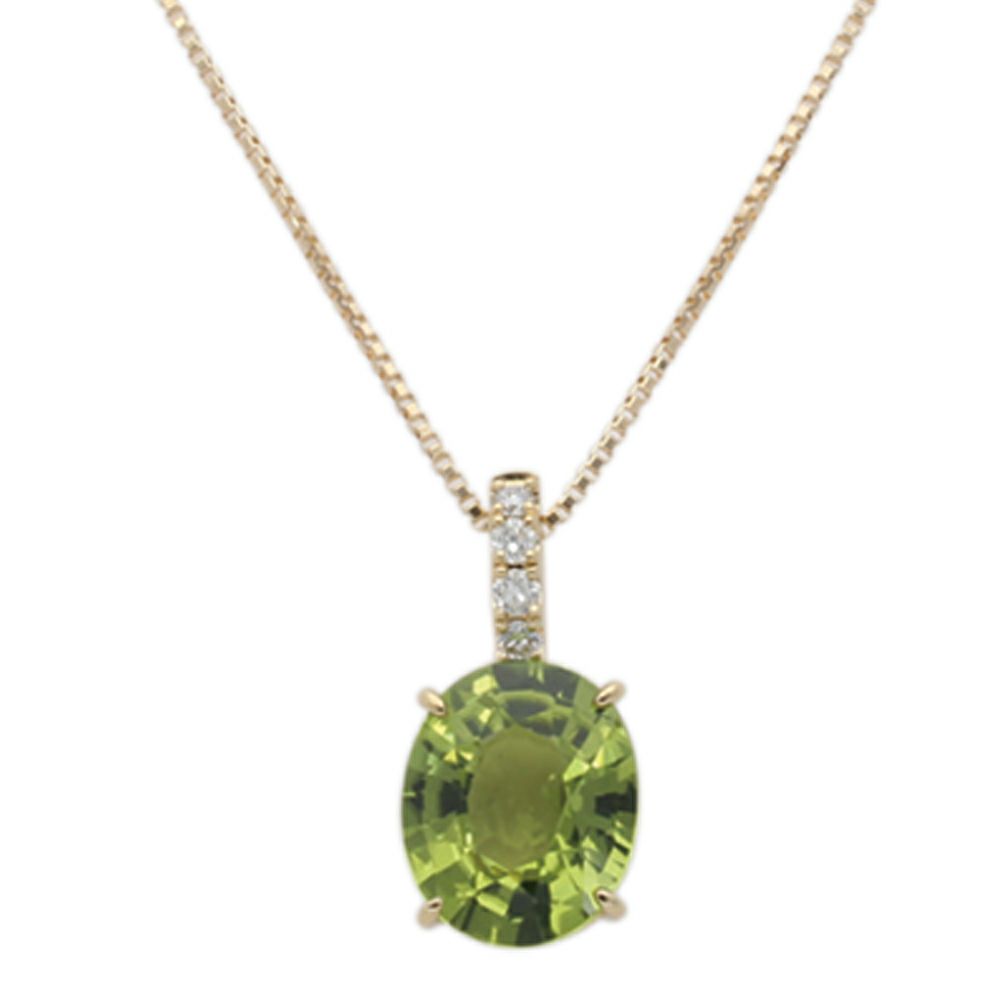 【予約会対象品】 ジュエリー JEWELRY 8月誕生石ネックレス ペリドット ゴールド K18イエローゴールド/ペリドット ネックレス 【お取り寄せ】